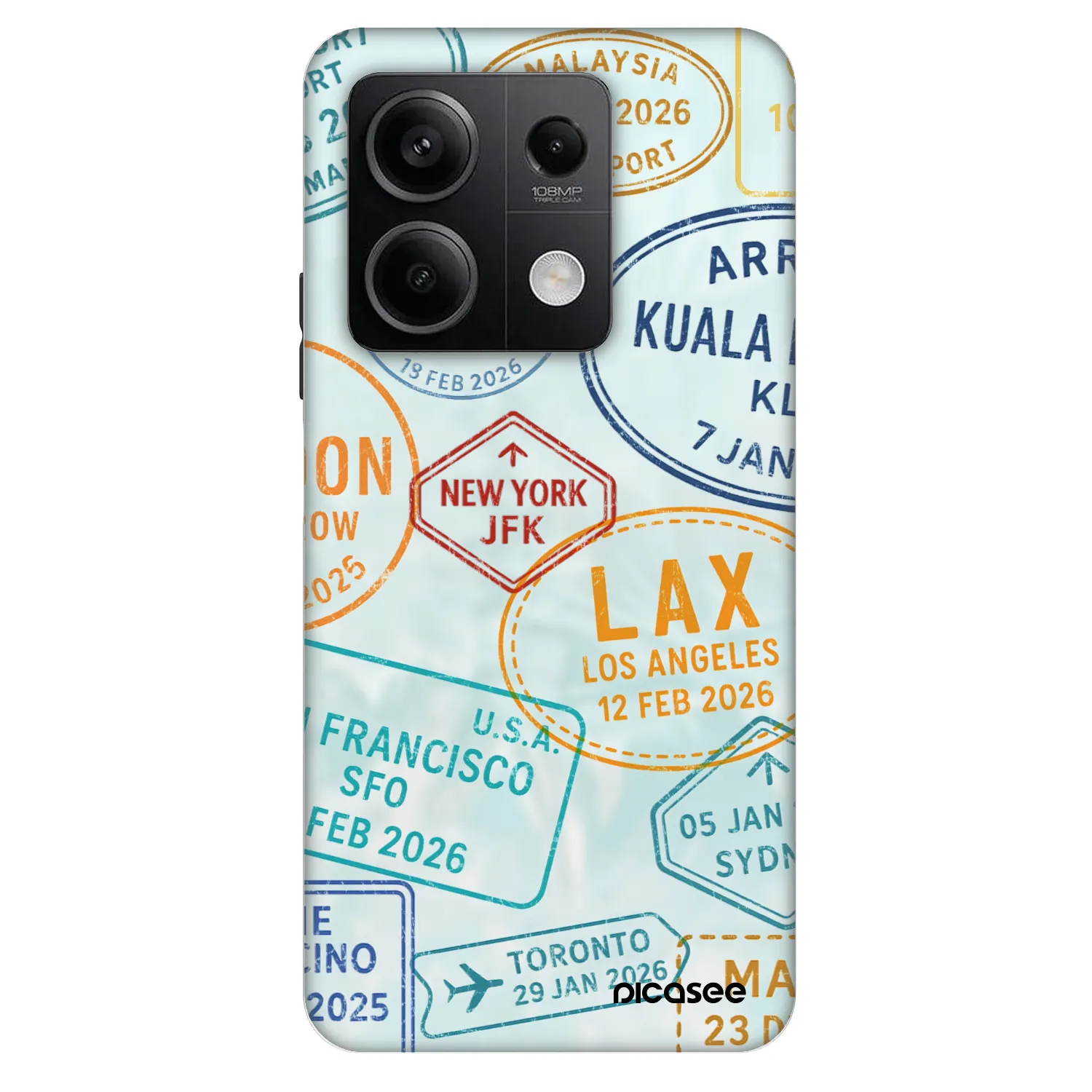 Picasee Fashion Case pentru Xiaomi Redmi Note 13 5G - PASSPORT EDITION