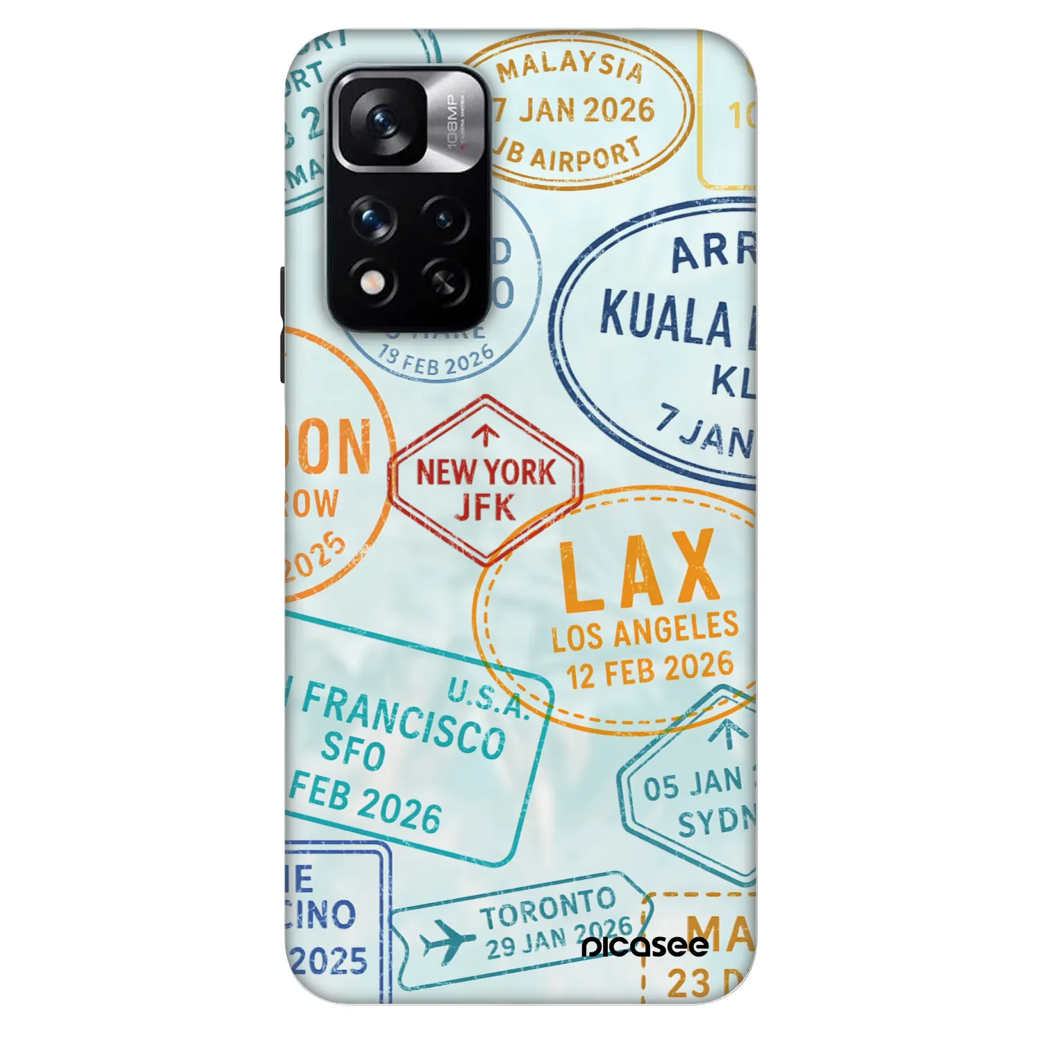 Picasee Fashion Case pentru Xiaomi Redmi Note 11 Pro 5G - PASSPORT EDITION