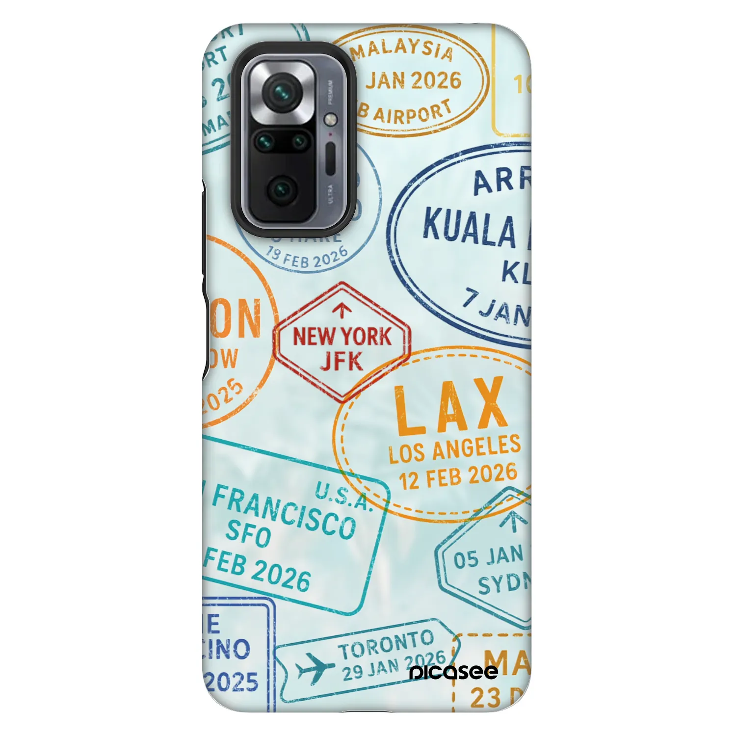 Picasee Fashion Case pentru Xiaomi Redmi Note 10 Pro - PASSPORT EDITION