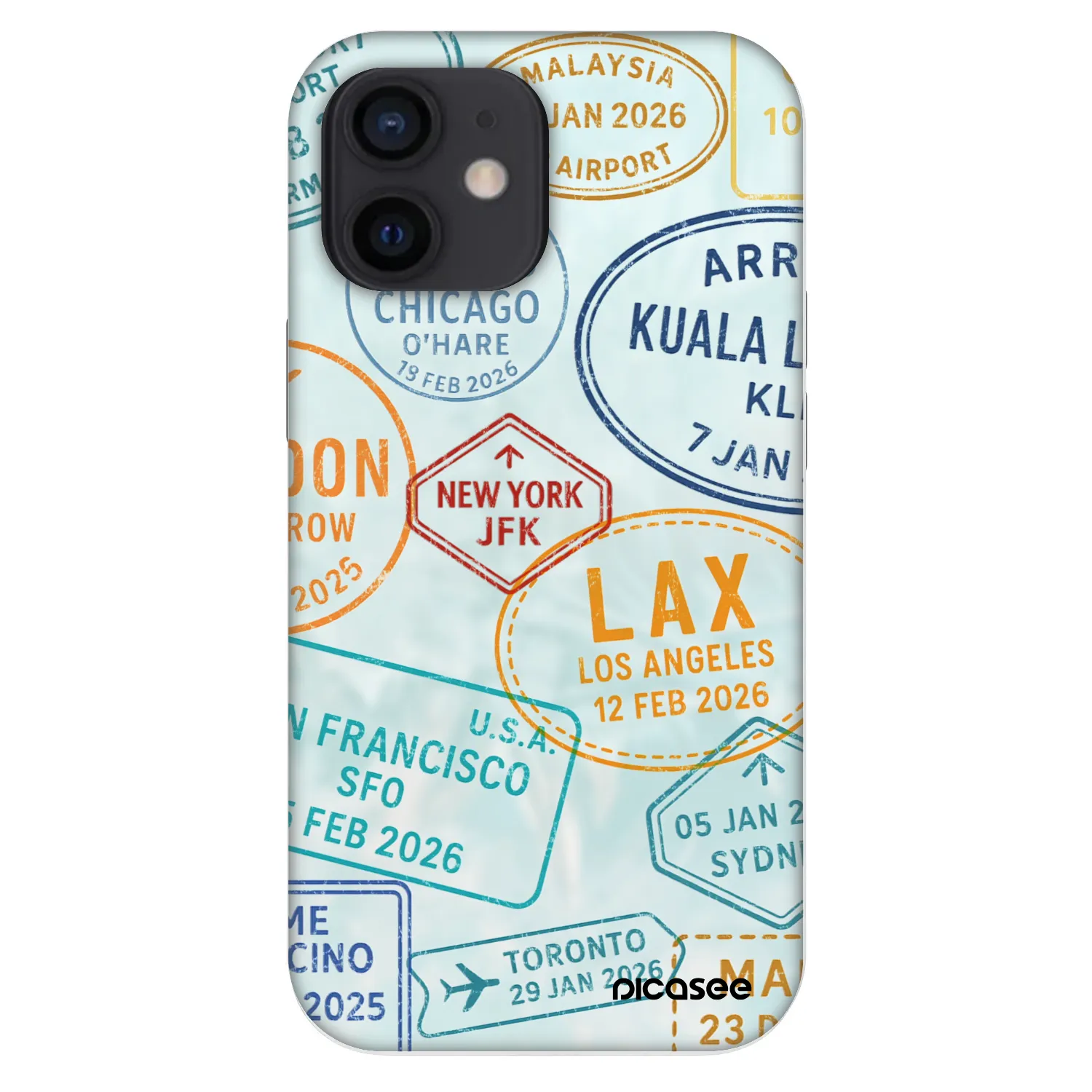 Picasee Fashion Case pentru Apple iPhone 12 mini - PASSPORT EDITION