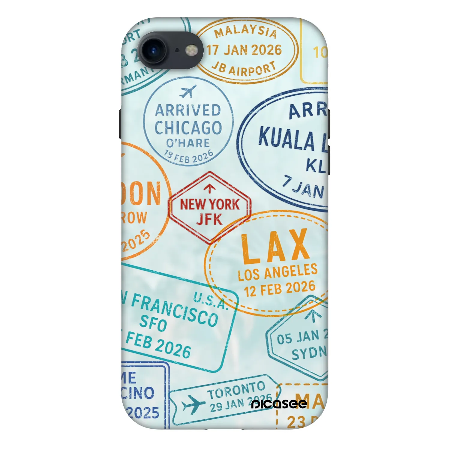 Picasee Fashion Case pentru Apple iPhone 8 - PASSPORT EDITION