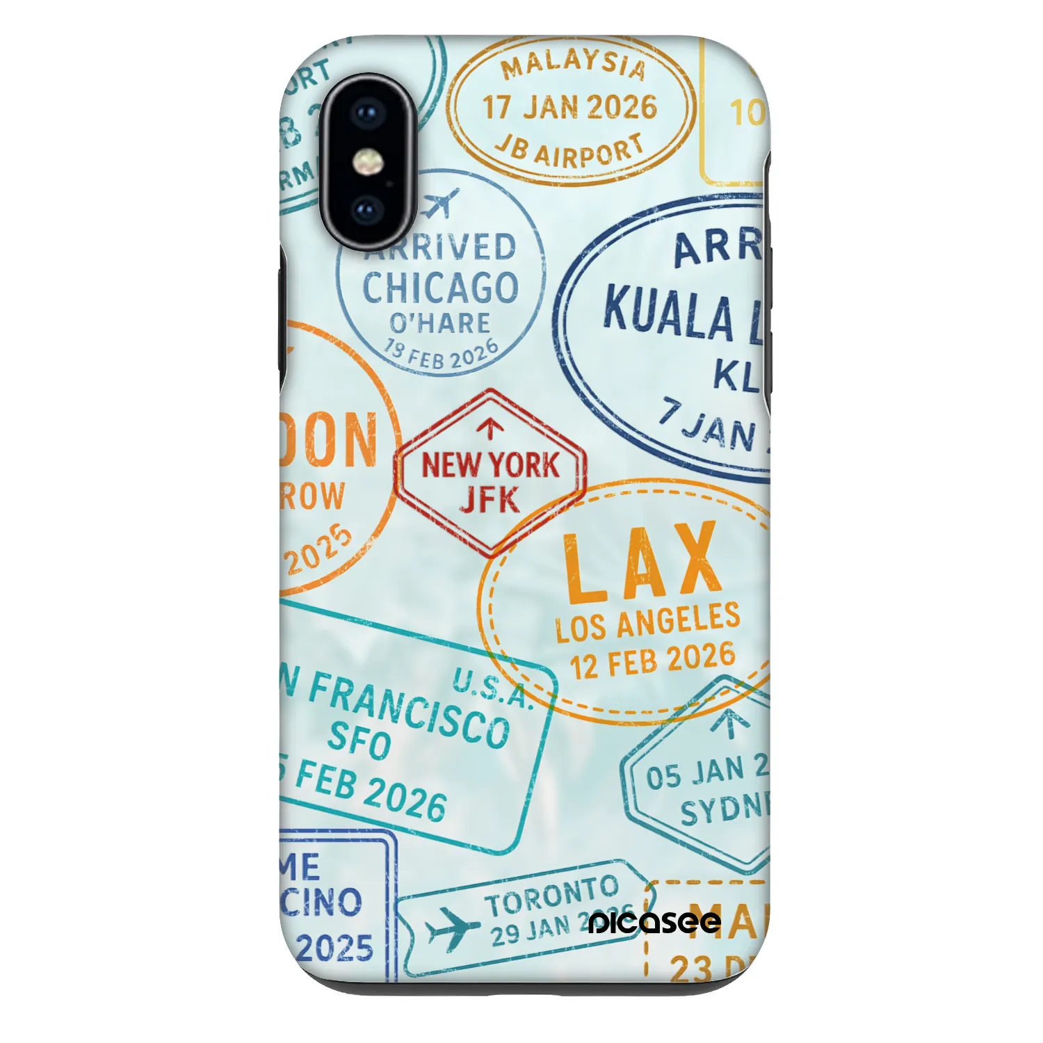 Picasee Fashion Case pentru Apple iPhone X/XS - PASSPORT EDITION