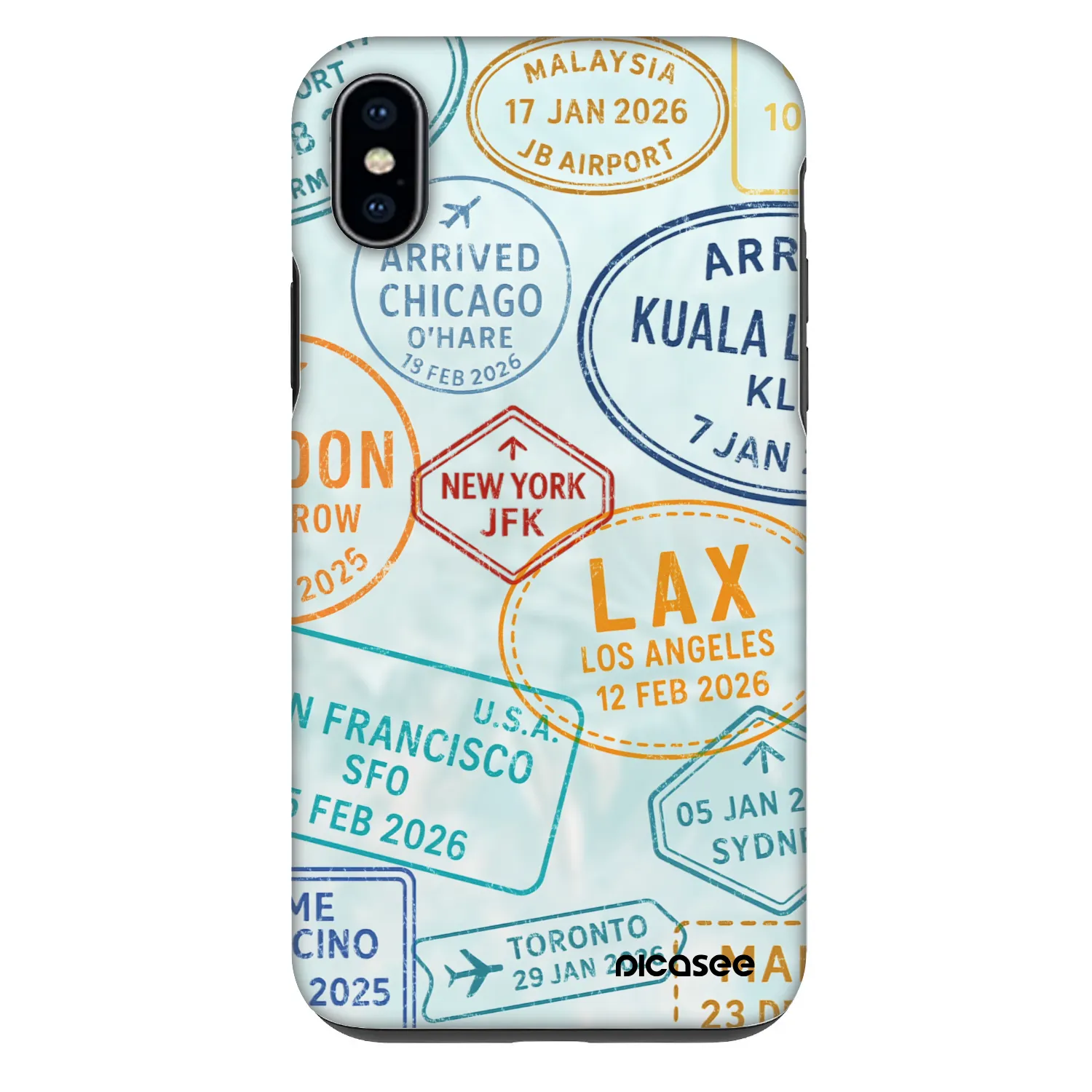 Picasee Fashion Case pentru Apple iPhone XS Max - PASSPORT EDITION