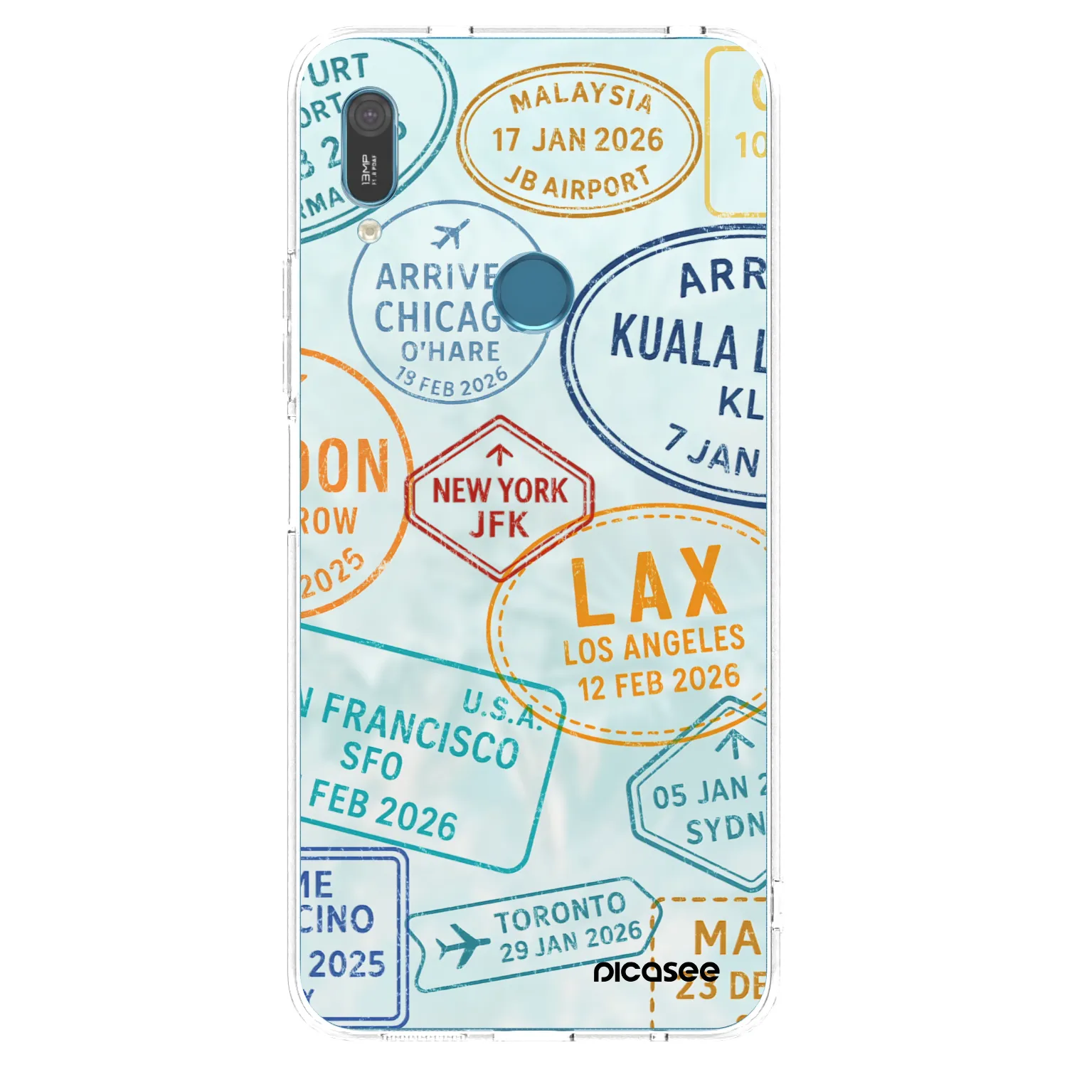 Picasee husă transparentă din silicon pentru Huawei Y6 2019 - PASSPORT EDITION