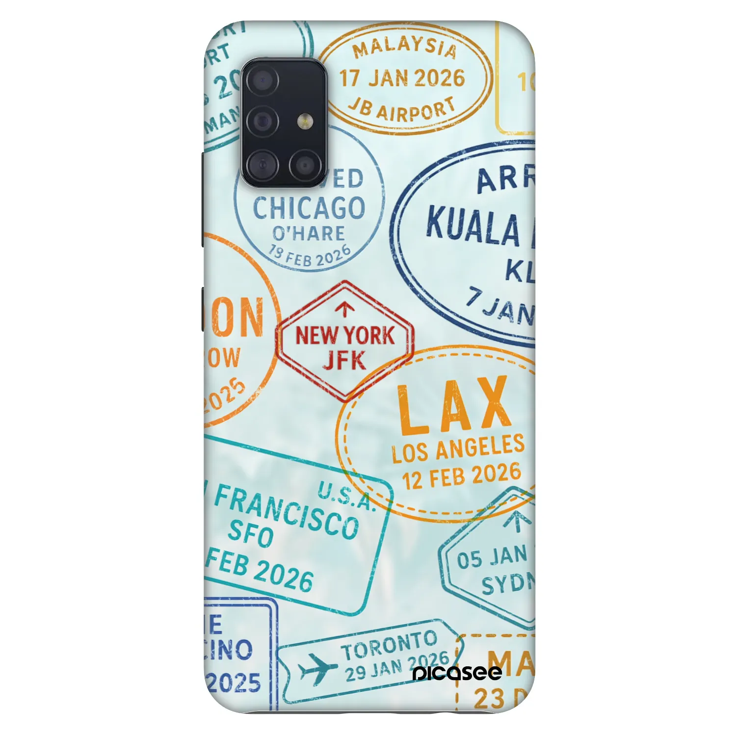 Picasee Fashion Case pentru Samsung Galaxy A51 A515F - PASSPORT EDITION