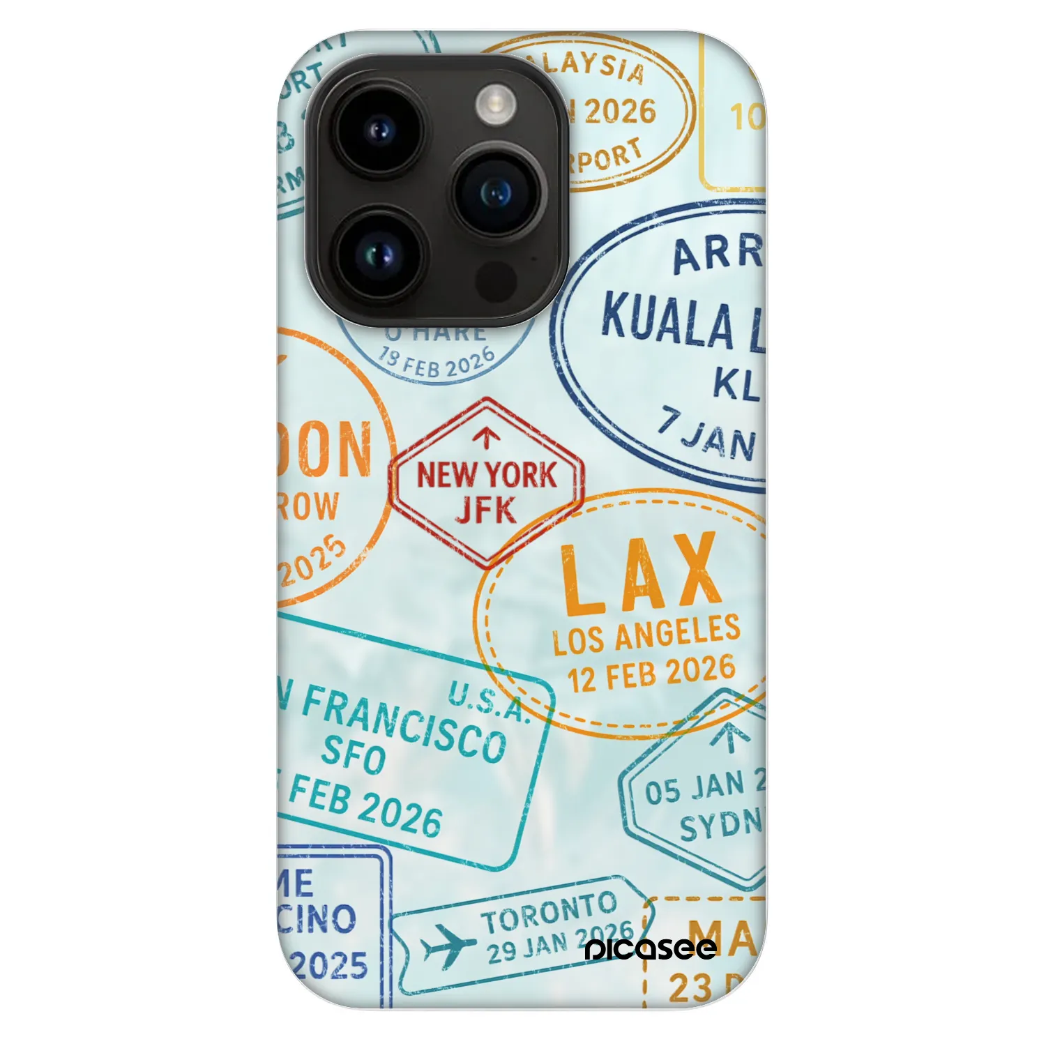 Picasee Fashion Case MagSafe pentru Apple iPhone 14 Pro - PASSPORT EDITION