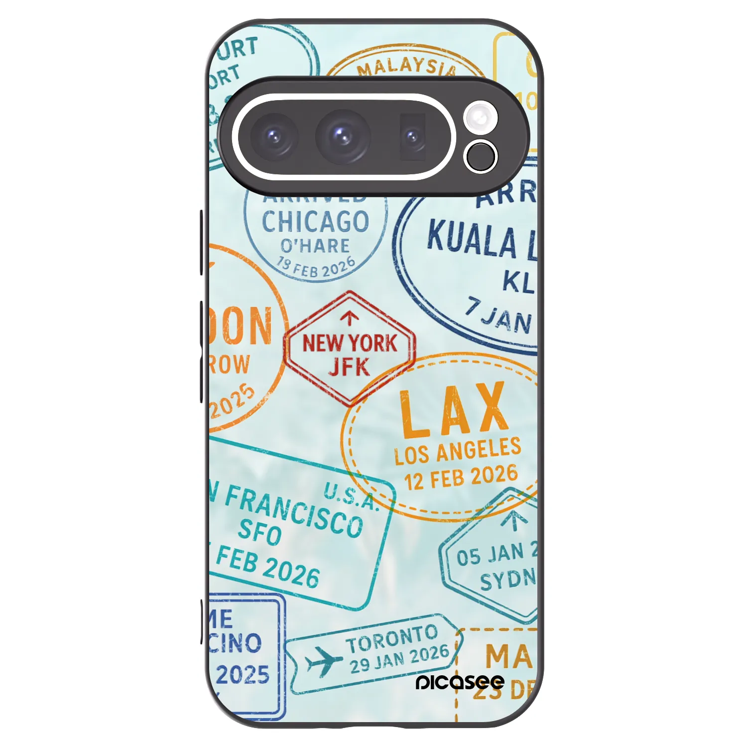 Picasee husă neagră din silicon pentru Google Pixel 9 Pro XL - PASSPORT EDITION