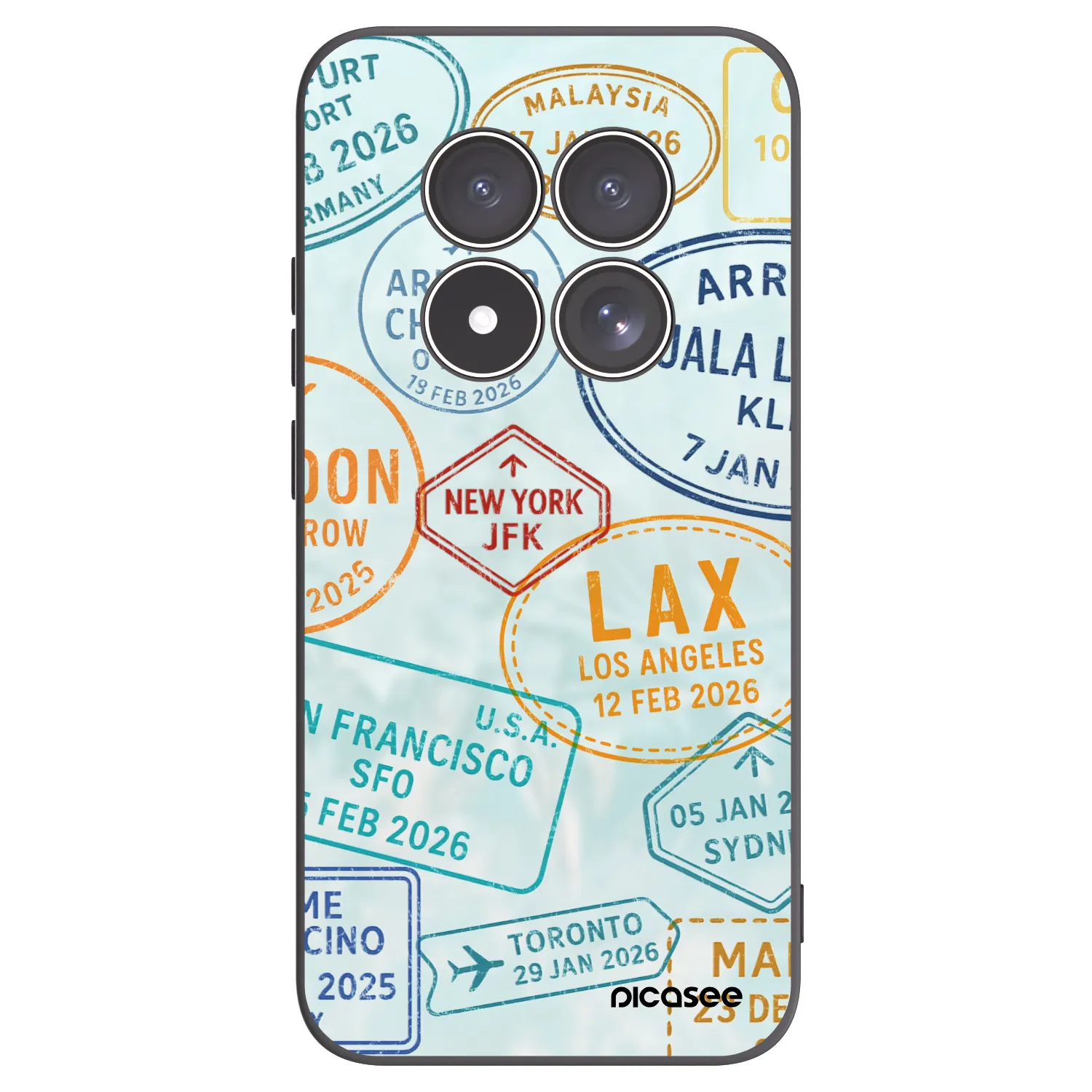 Picasee husă neagră din silicon pentru Xiaomi Redmi Note 15 Pro 4G - PASSPORT EDITION