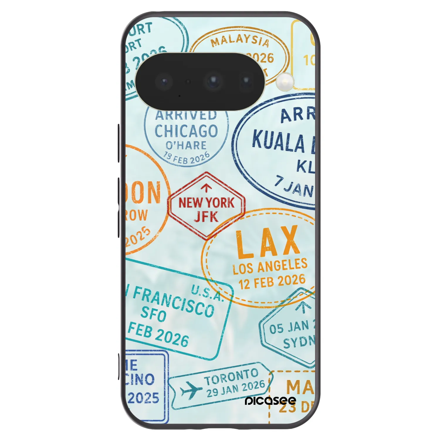 Picasee husă neagră din silicon pentru Google Pixel 10 - PASSPORT EDITION