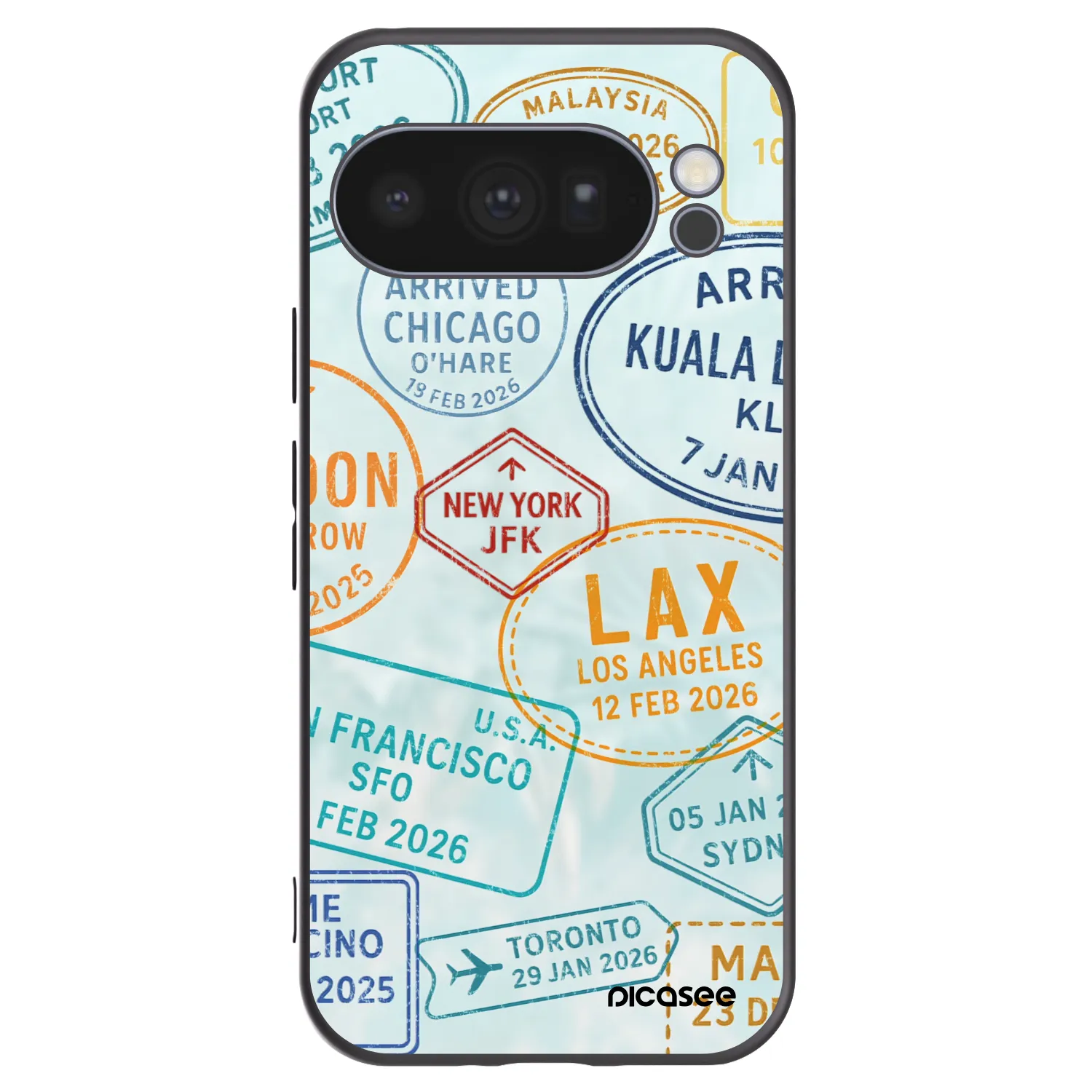 Picasee husă neagră din silicon pentru Google Pixel 10 Pro - PASSPORT EDITION