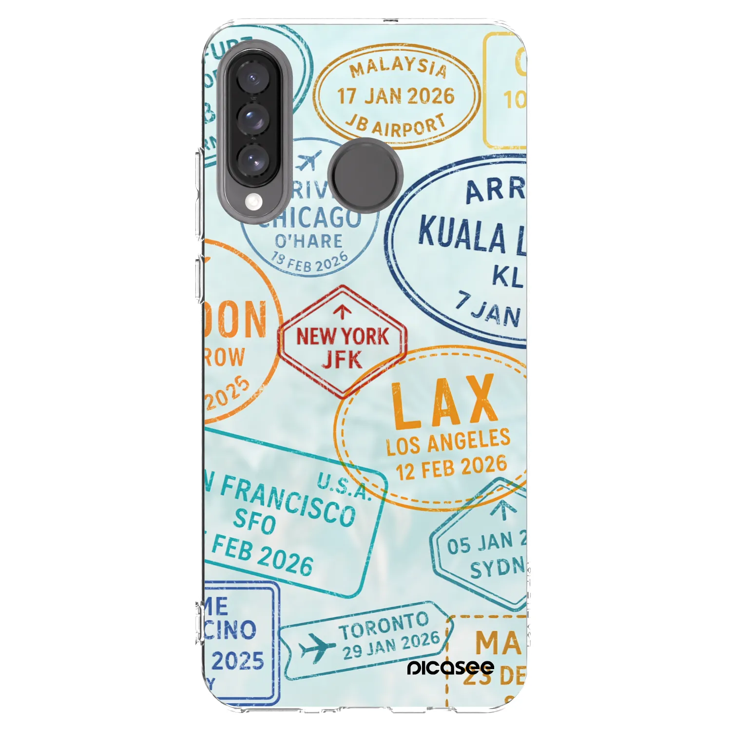 Picasee husă transparentă din silicon pentru Huawei P30 Lite - PASSPORT EDITION