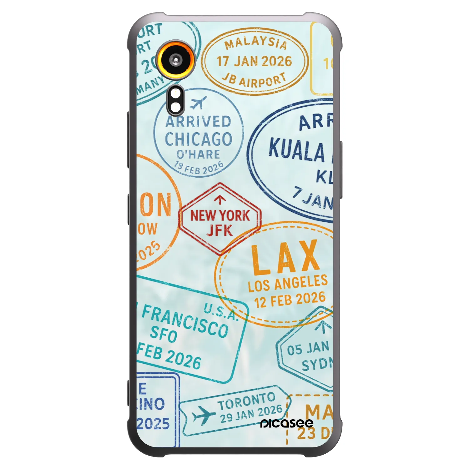 Picasee husă neagră din silicon pentru Samsung Galaxy Xcover 7 - PASSPORT EDITION