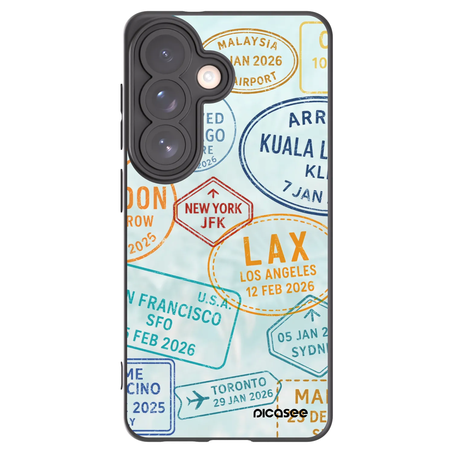 Picasee husă neagră din silicon pentru Samsung Galaxy S26 - PASSPORT EDITION