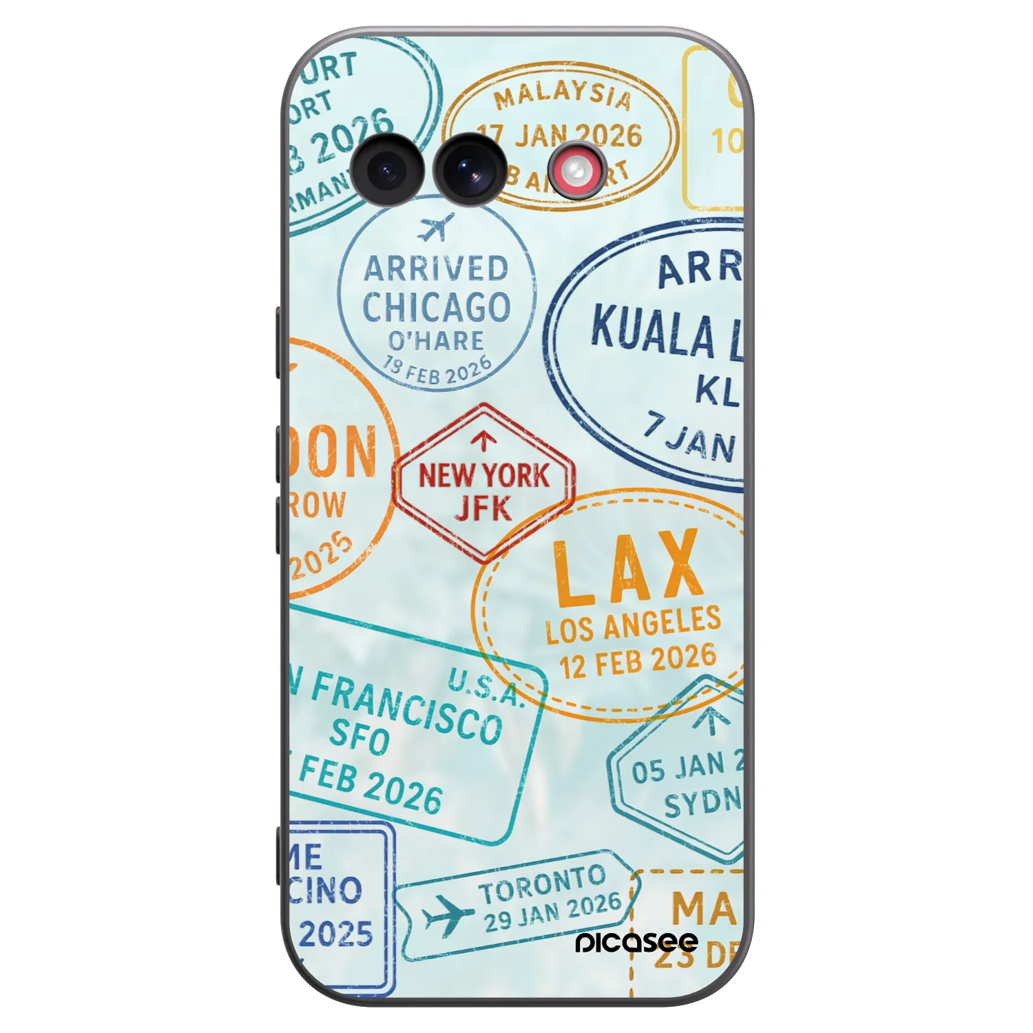 Picasee husă neagră din silicon pentru Google Pixel 10a - PASSPORT EDITION