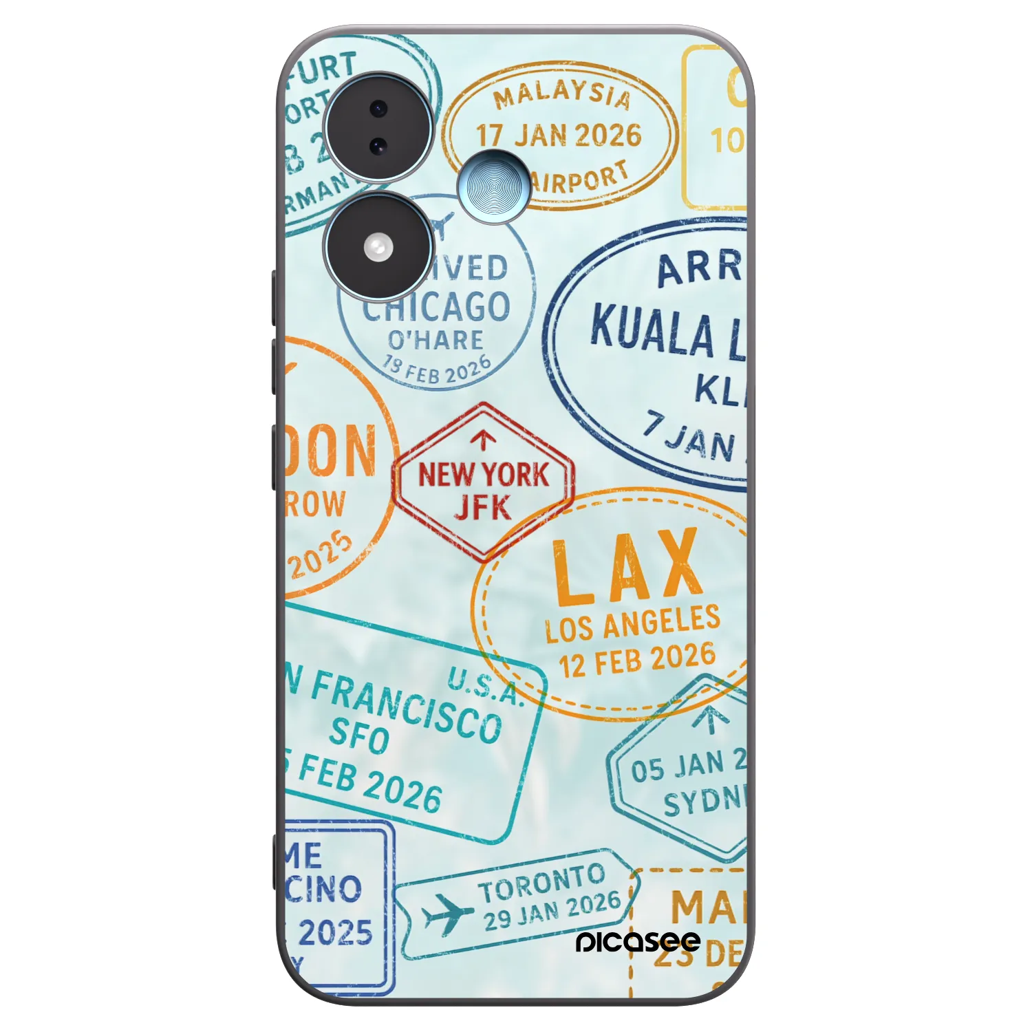 Picasee husă neagră din silicon pentru Xiaomi Redmi Note 17 5G - PASSPORT EDITION