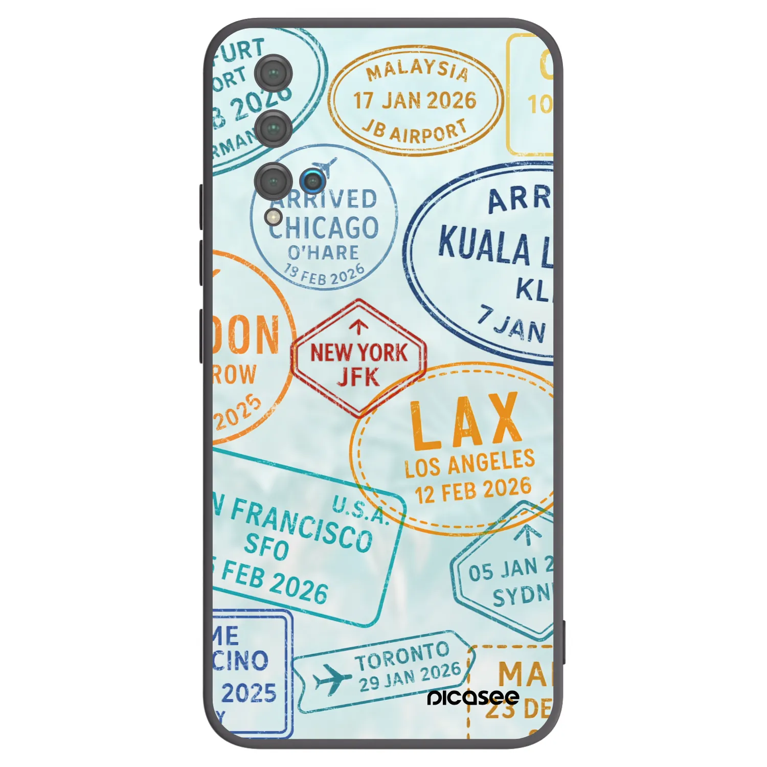 Picasee husă neagră din silicon pentru Huawei Nova 5T - PASSPORT EDITION
