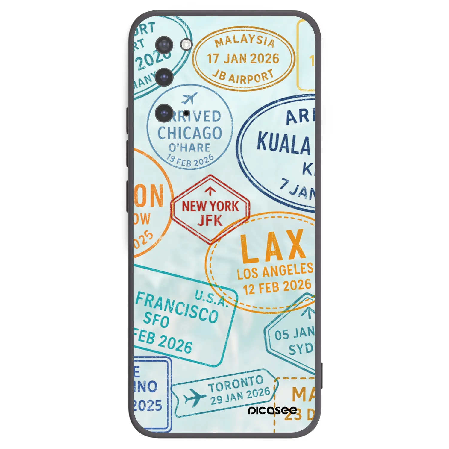 Picasee husă neagră din silicon pentru Samsung Galaxy S20 G980F - PASSPORT EDITION