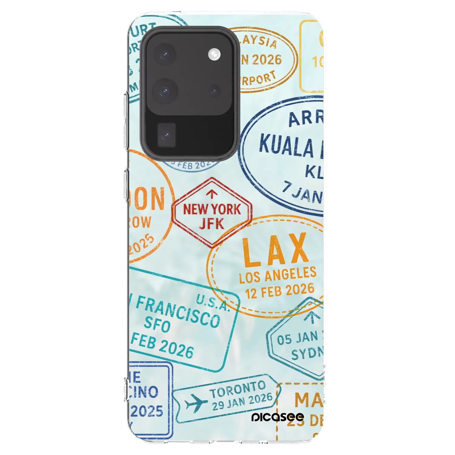 Picasee husă transparentă din silicon pentru Samsung Galaxy S20 Ultra 5G G988F - PASSPORT EDITION