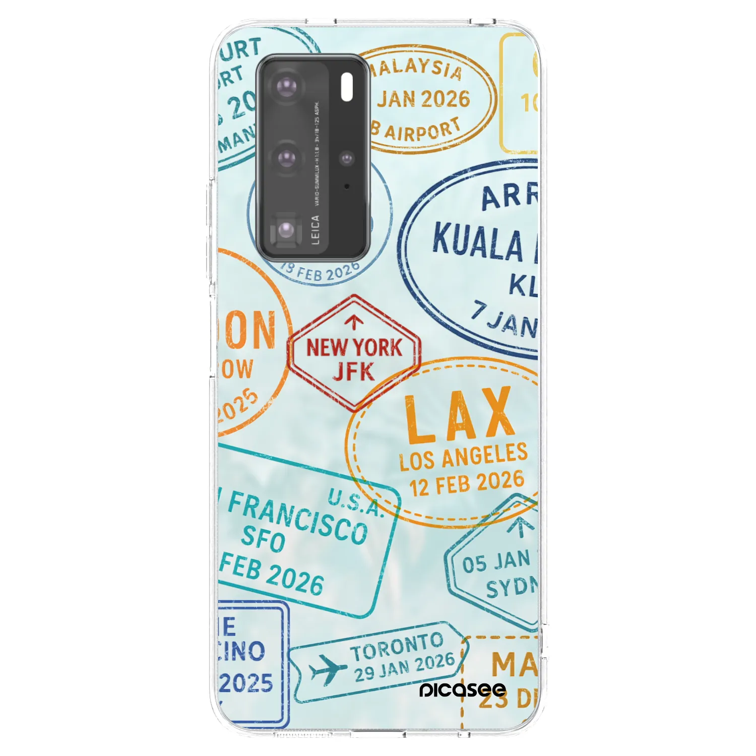 Picasee husă transparentă din silicon pentru Huawei P40 Pro - PASSPORT EDITION