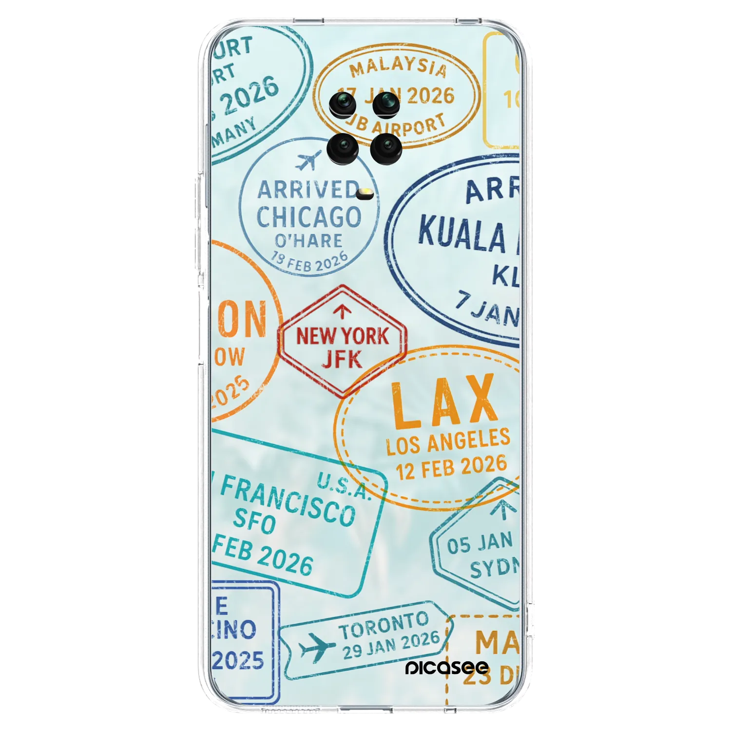 Picasee husă transparentă din silicon pentru Xiaomi Redmi Note 9S - PASSPORT EDITION