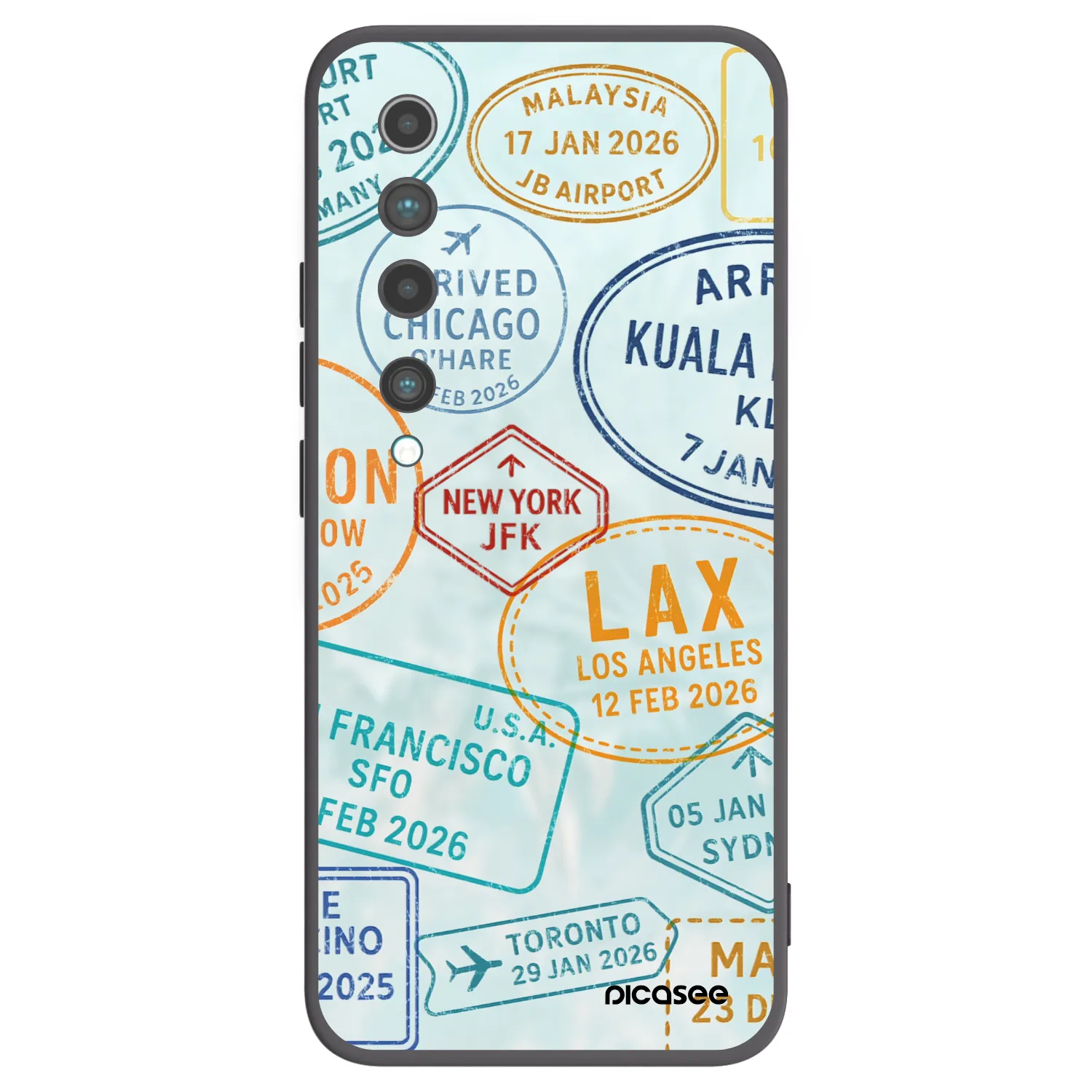 Picasee husă neagră din silicon pentru Xiaomi Mi 10 - PASSPORT EDITION