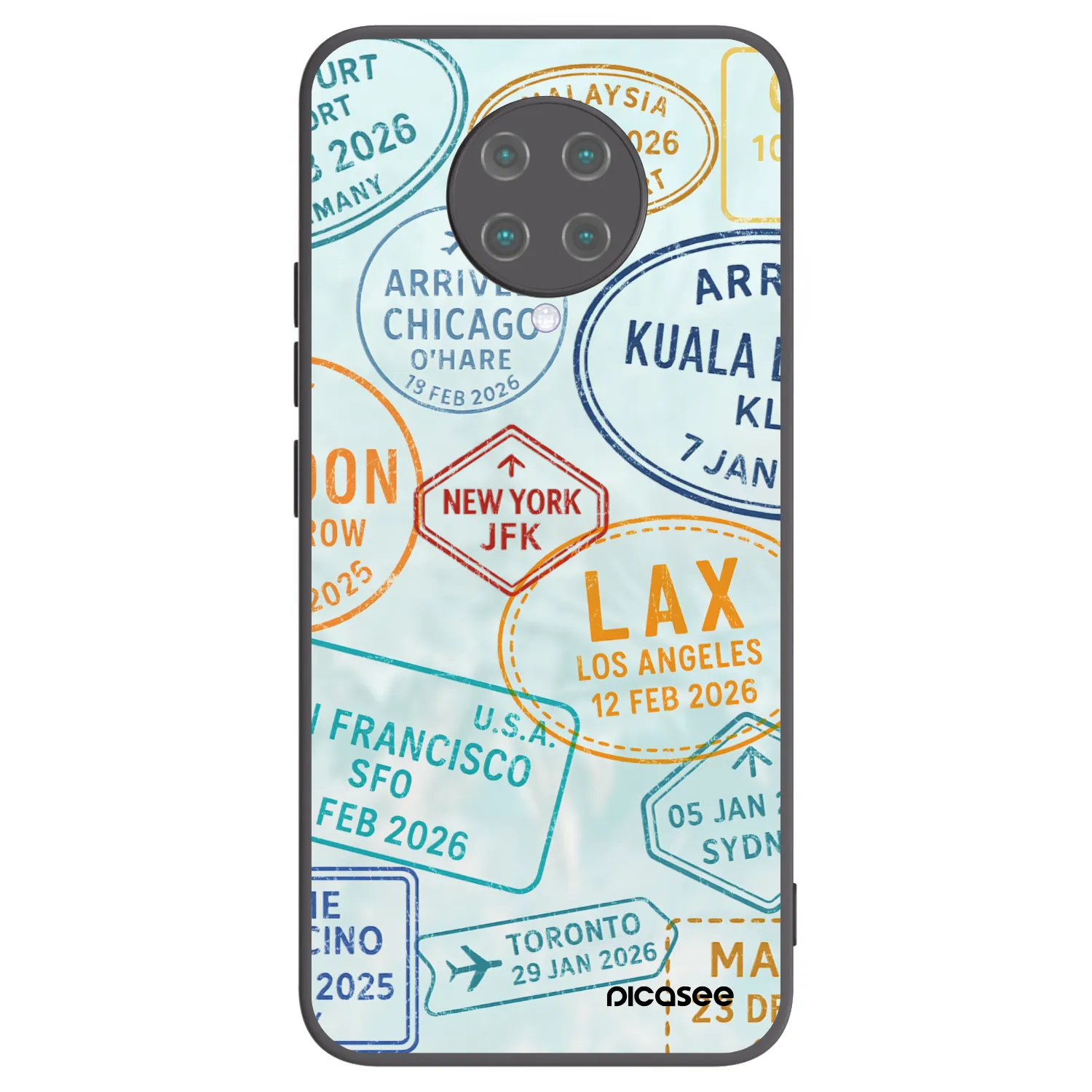 Picasee husă neagră din silicon pentru Xiaomi Poco F2 Pro - PASSPORT EDITION