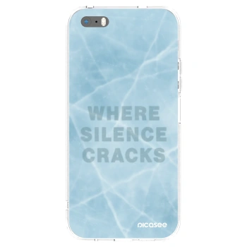 Picasee husă transparentă din silicon pentru Apple iPhone 5/5S/SE - SILENCE