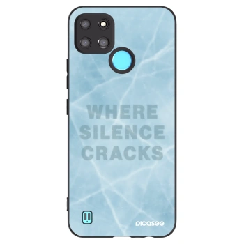Picasee husă neagră din silicon pentru Realme C21Y - SILENCE