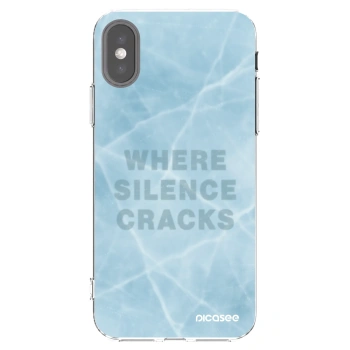 Picasee husă transparentă din silicon pentru Apple iPhone X/XS - SILENCE