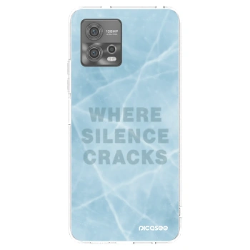 Picasee husă transparentă din silicon pentru Motorola Moto G72 - SILENCE