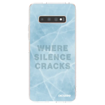 Picasee husă transparentă din silicon pentru Samsung Galaxy S10 Plus G975 - SILENCE