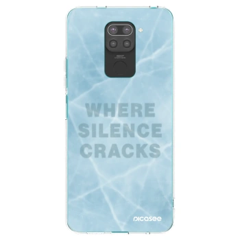 Picasee husă neagră din silicon pentru Xiaomi Redmi Note 9 - SILENCE