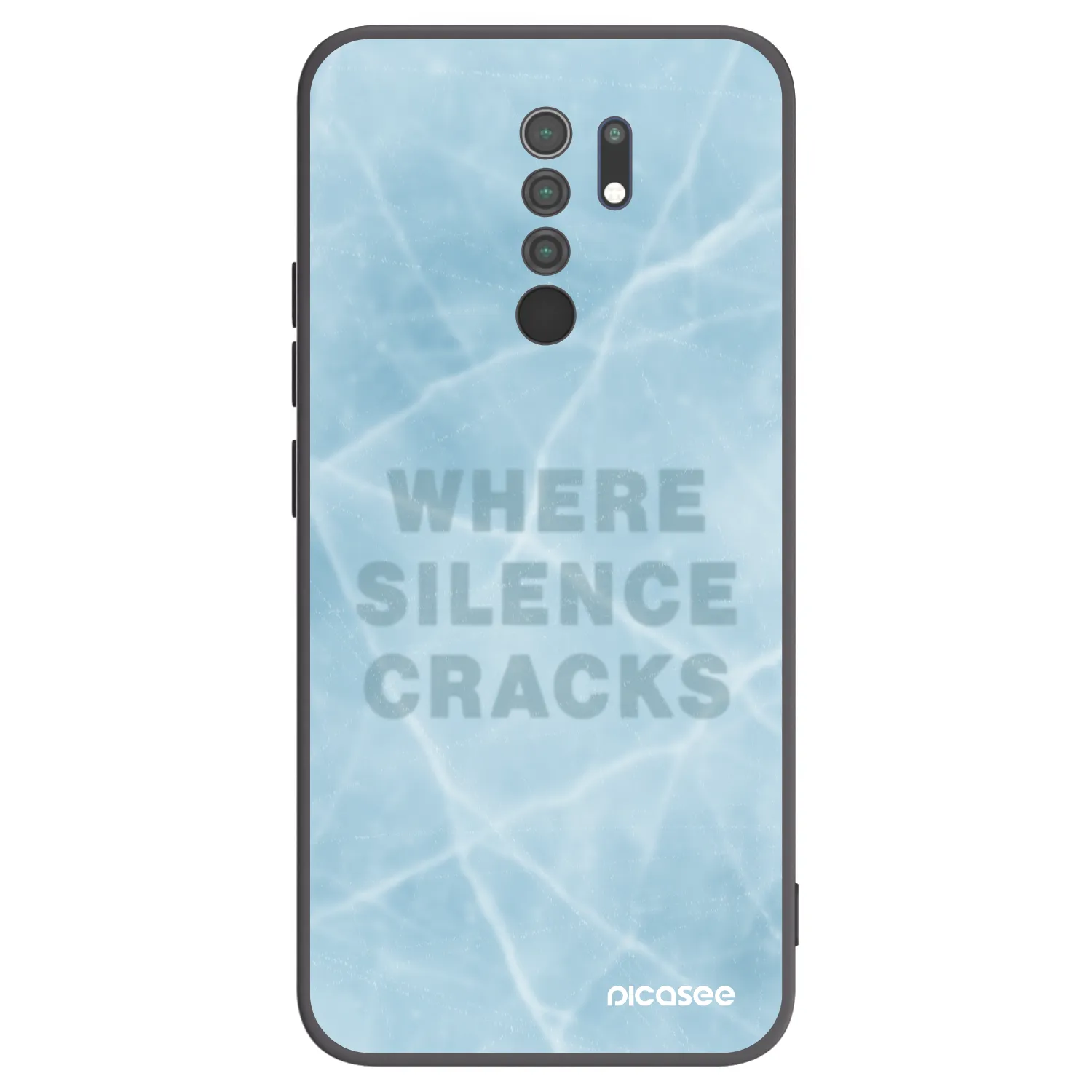 Picasee husă neagră din silicon pentru Xiaomi Redmi 9 - SILENCE