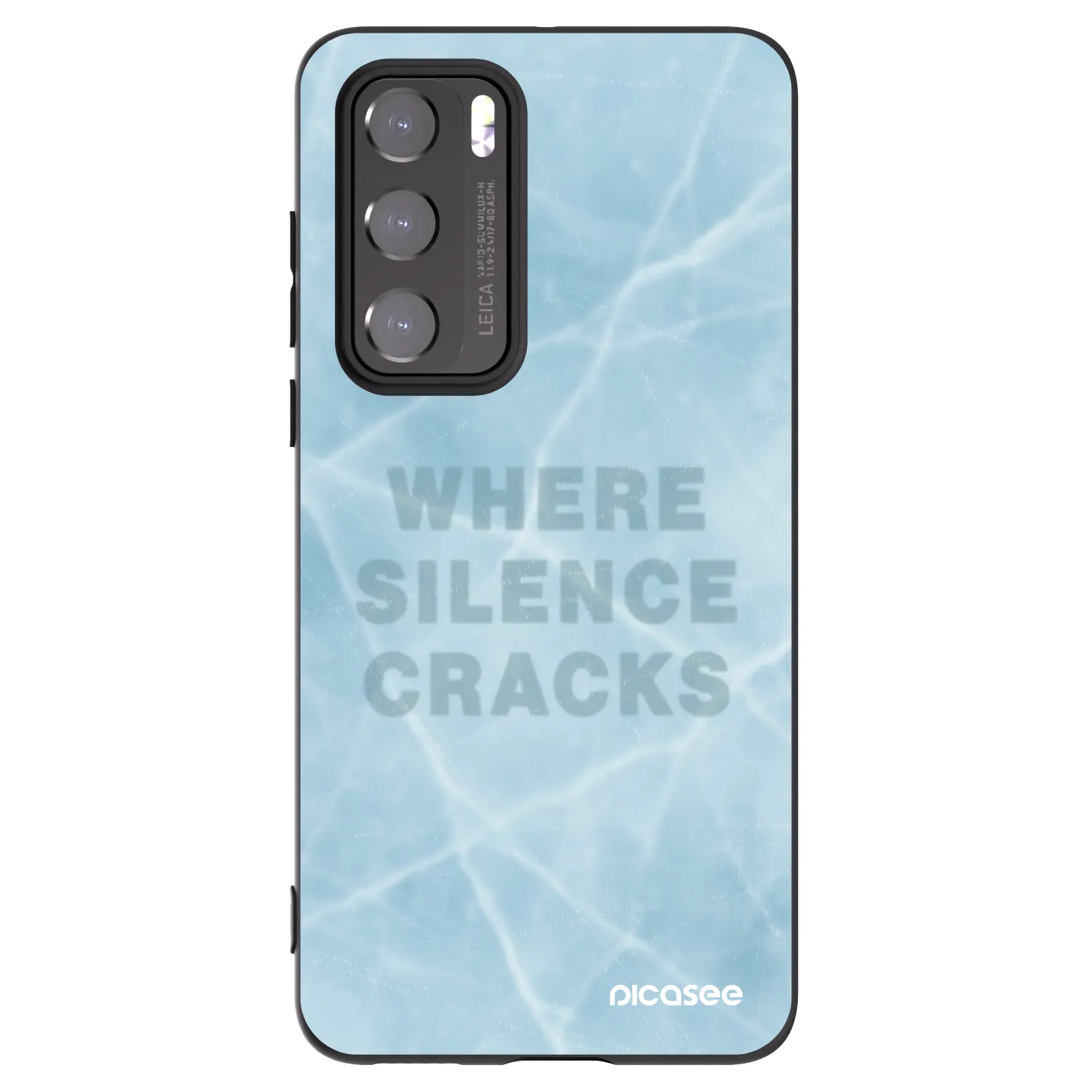 Picasee husă neagră din silicon pentru Huawei P40 - SILENCE