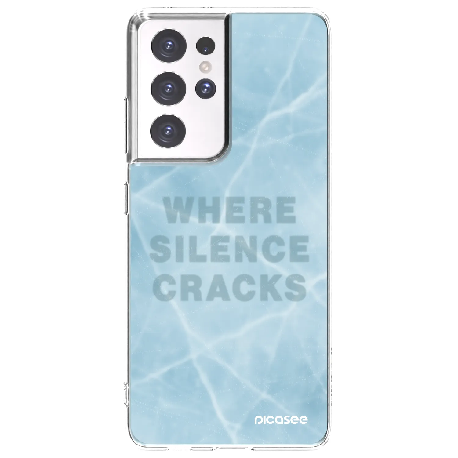 Picasee husă transparentă din silicon pentru Samsung Galaxy S21 Ultra 5G G998B - SILENCE