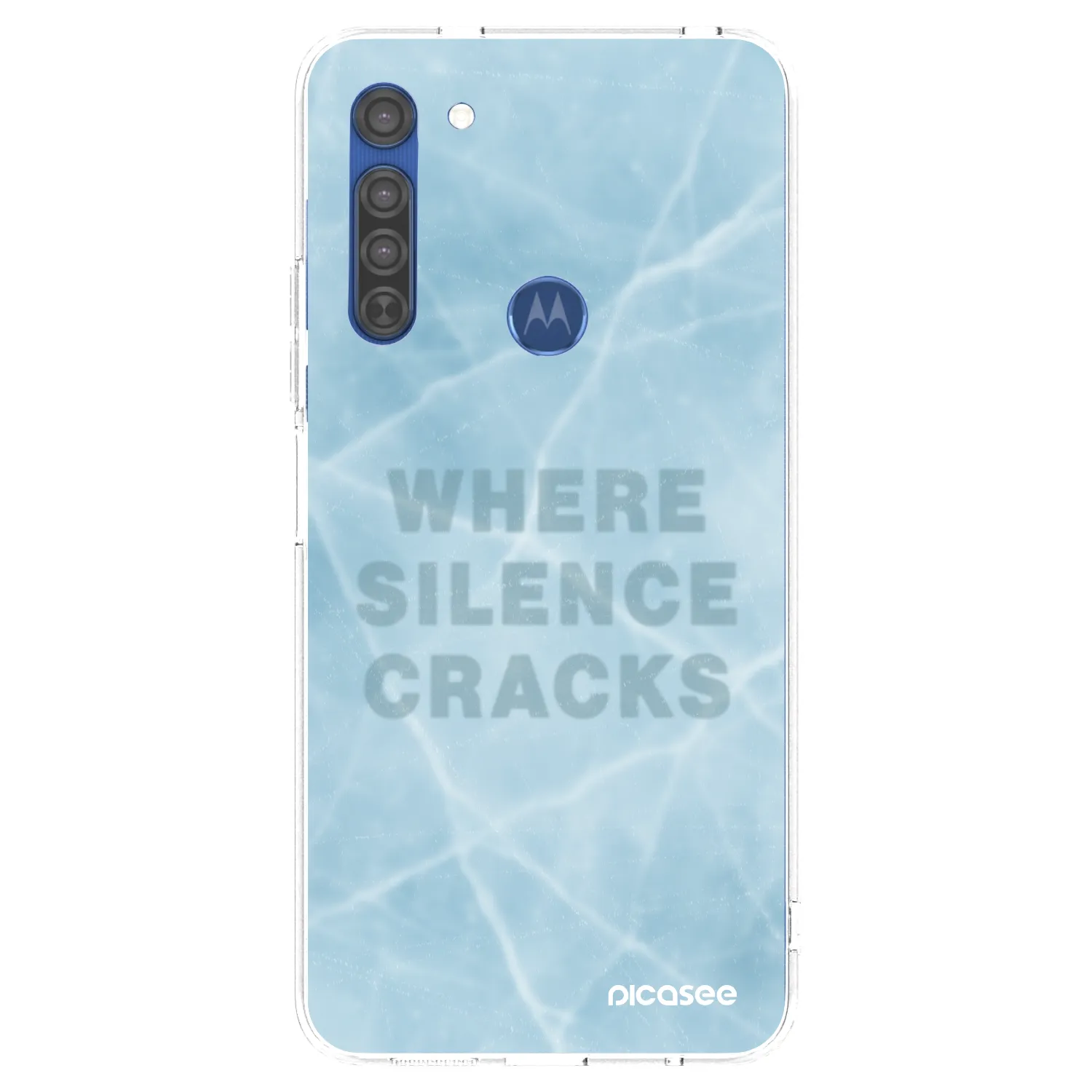 Picasee husă transparentă din silicon pentru Motorola Moto G8 - SILENCE