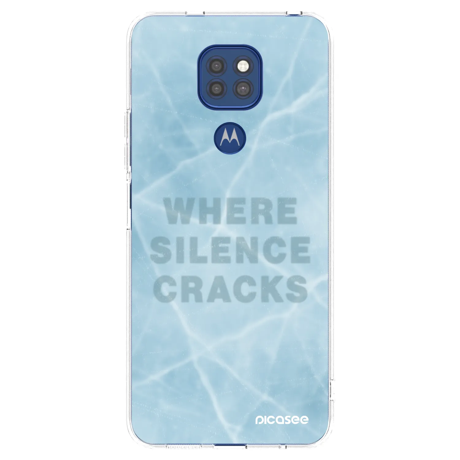 Picasee husă transparentă din silicon pentru Motorola Moto G9 Play - SILENCE