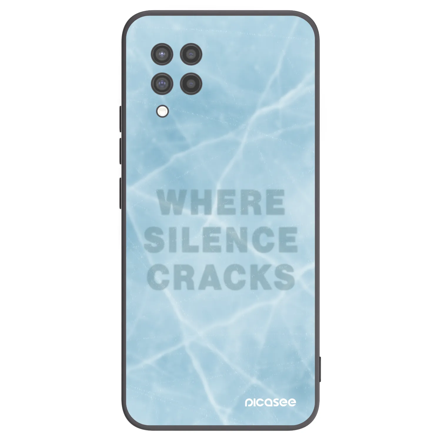Picasee husă neagră din silicon pentru Samsung Galaxy A42 A426B - SILENCE
