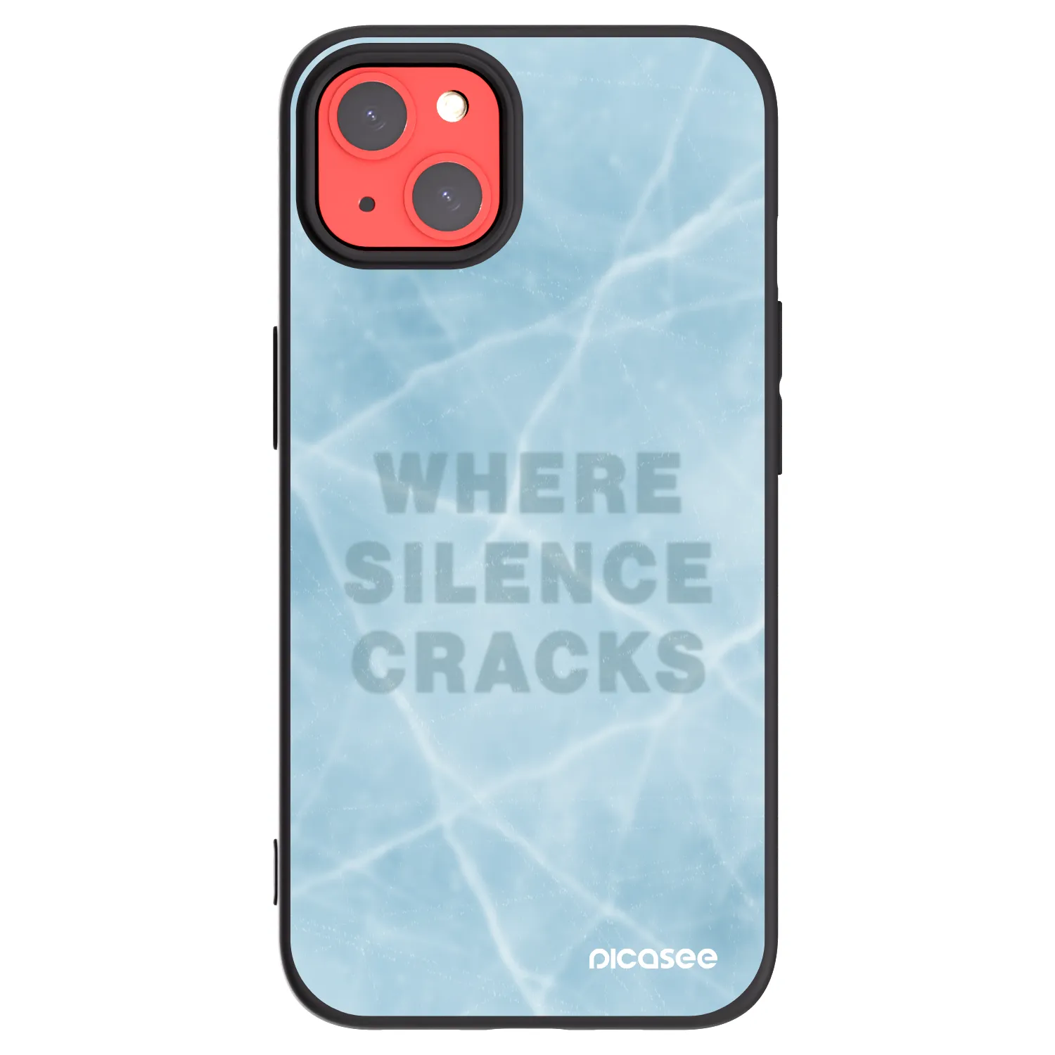 Picasee husă neagră din silicon pentru Apple iPhone 13 - SILENCE