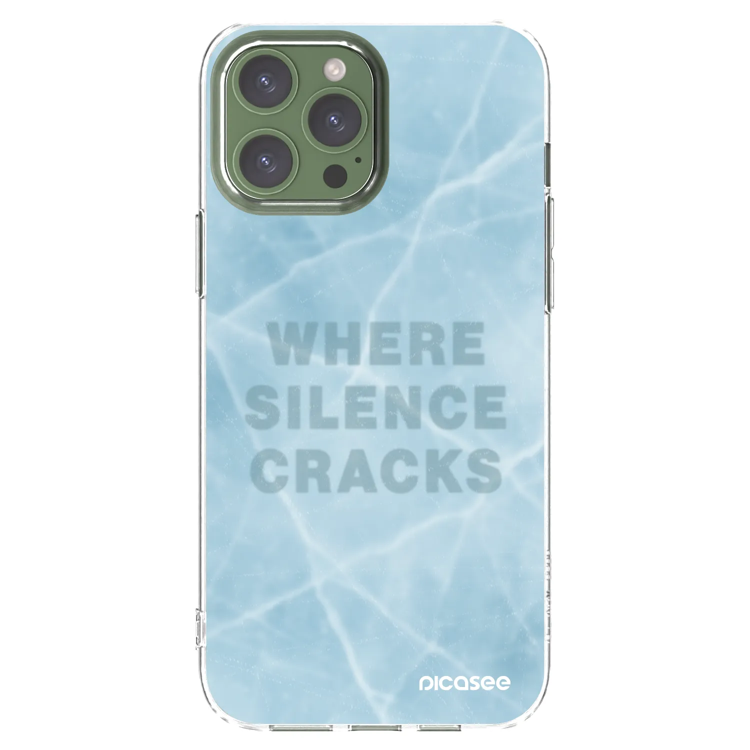 Picasee husă transparentă din silicon pentru Apple iPhone 13 Pro Max - SILENCE