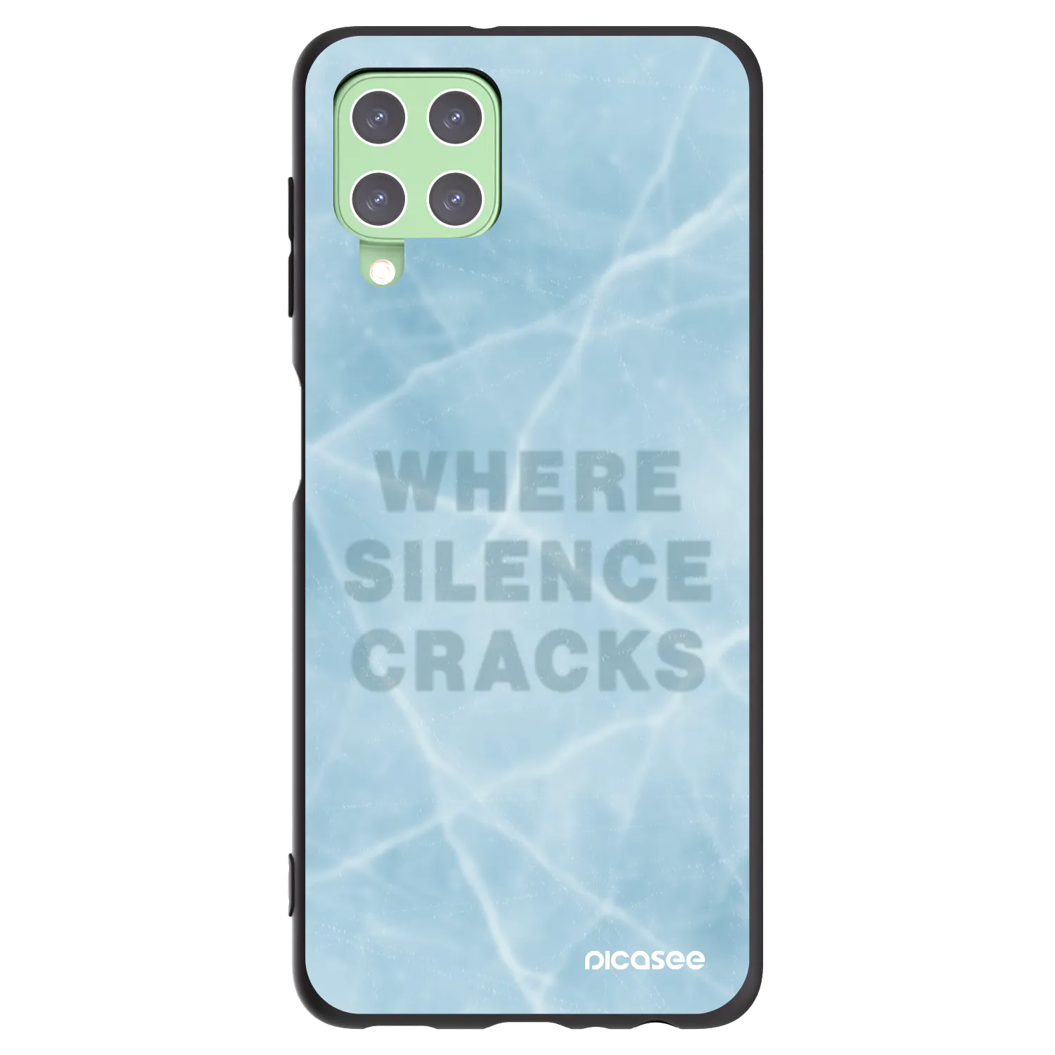 Picasee husă neagră din silicon pentru Samsung Galaxy A22 A225F 4G - SILENCE