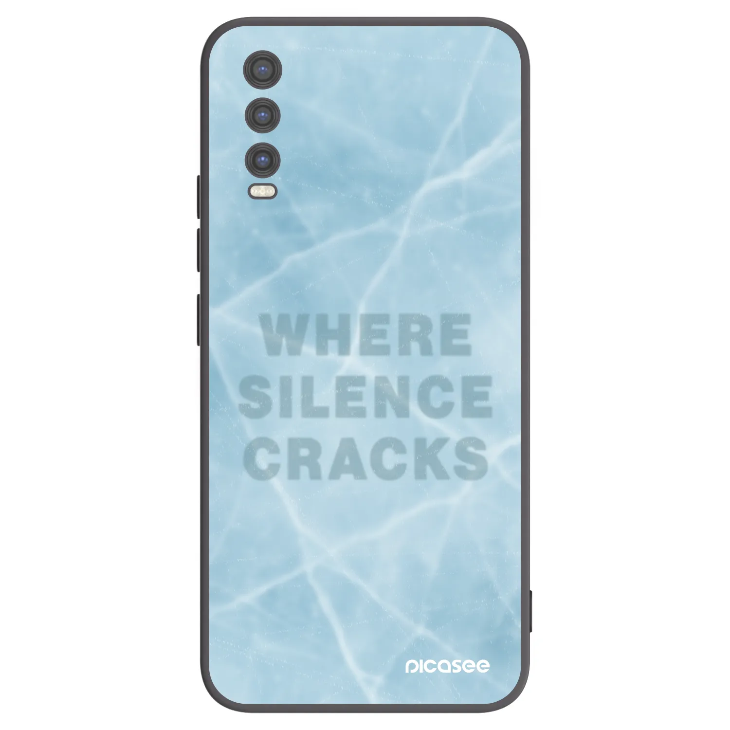 Picasee husă neagră din silicon pentru Vivo Y20s - SILENCE