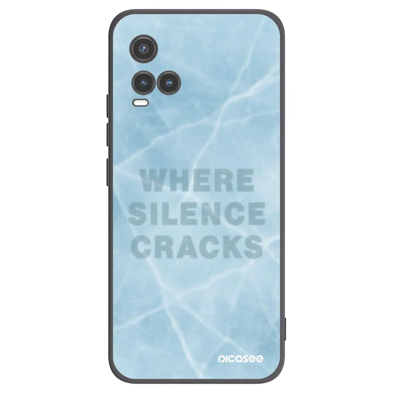 Picasee husă neagră din silicon pentru Vivo Y33s - SILENCE