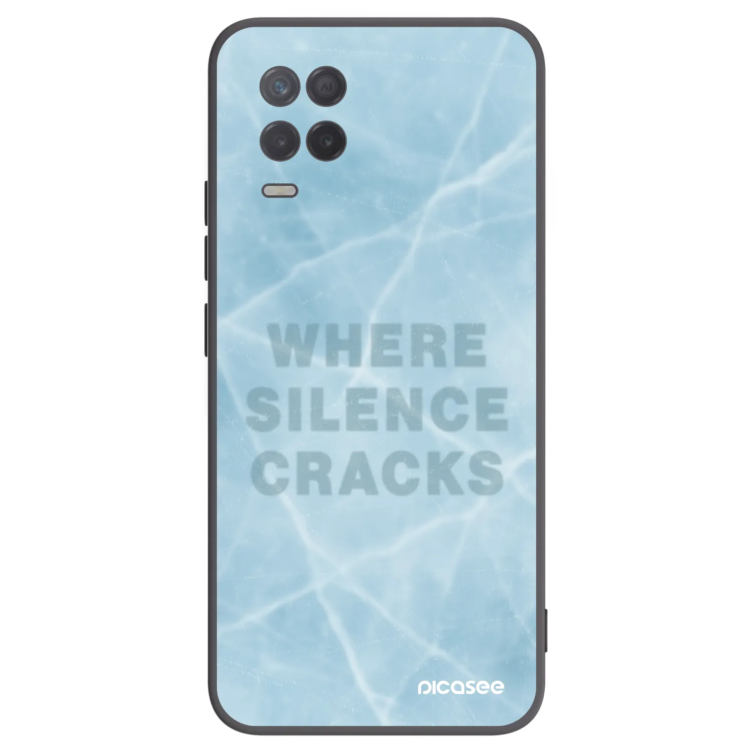 Picasee husă neagră din silicon pentru Realme 8 5G - SILENCE