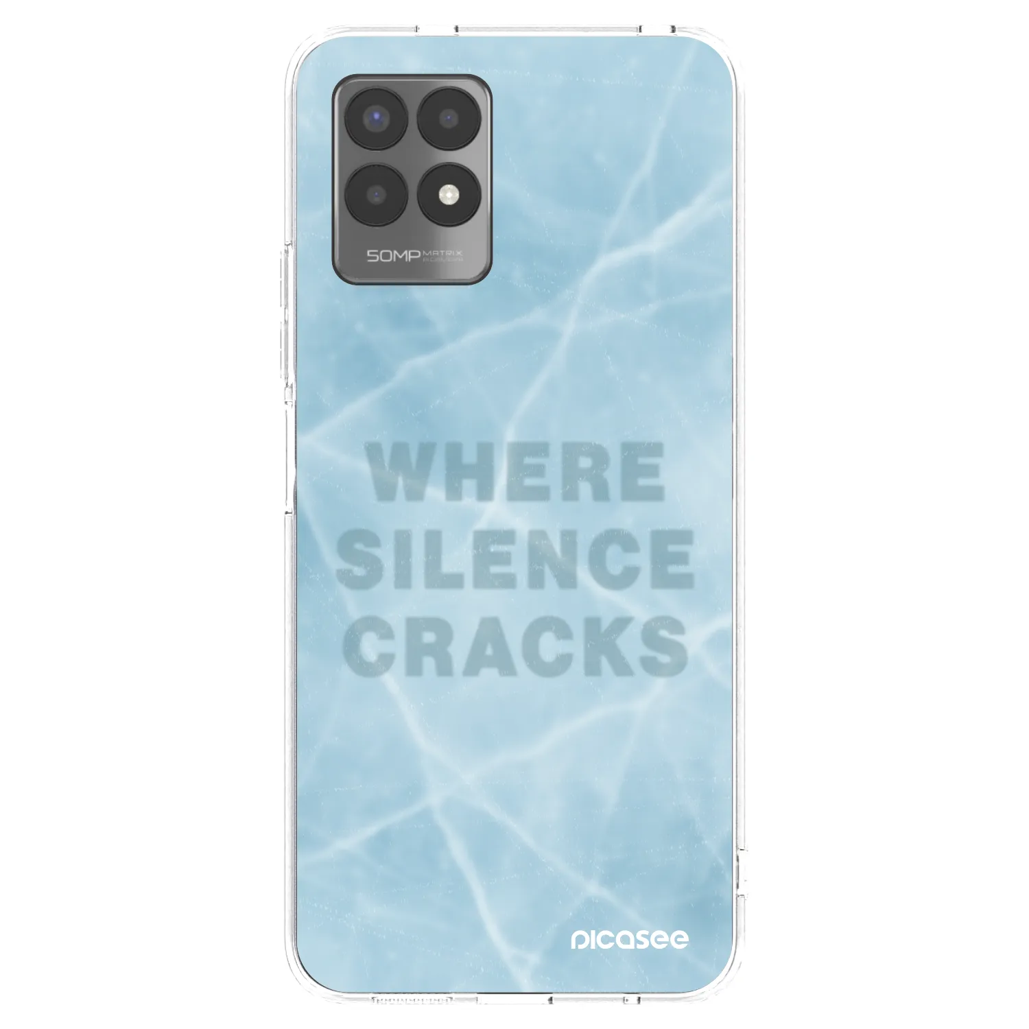 Picasee husă transparentă din silicon pentru Realme 8i - SILENCE