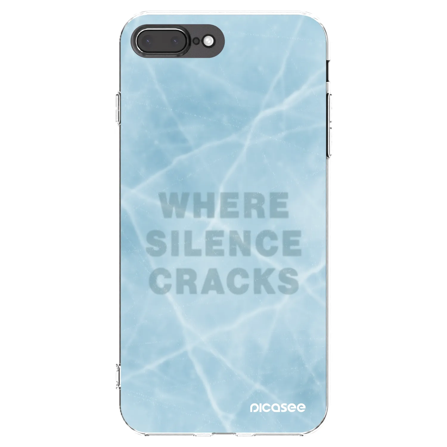 Picasee husă transparentă din silicon pentru Apple iPhone 7 Plus - SILENCE