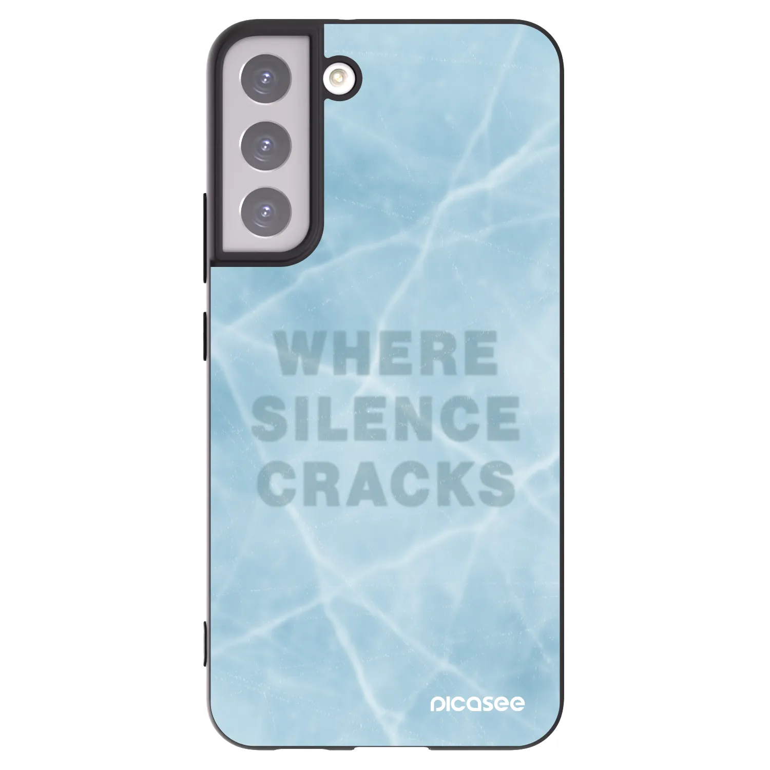 Picasee husă neagră din silicon pentru Samsung Galaxy S22+ 5G - SILENCE