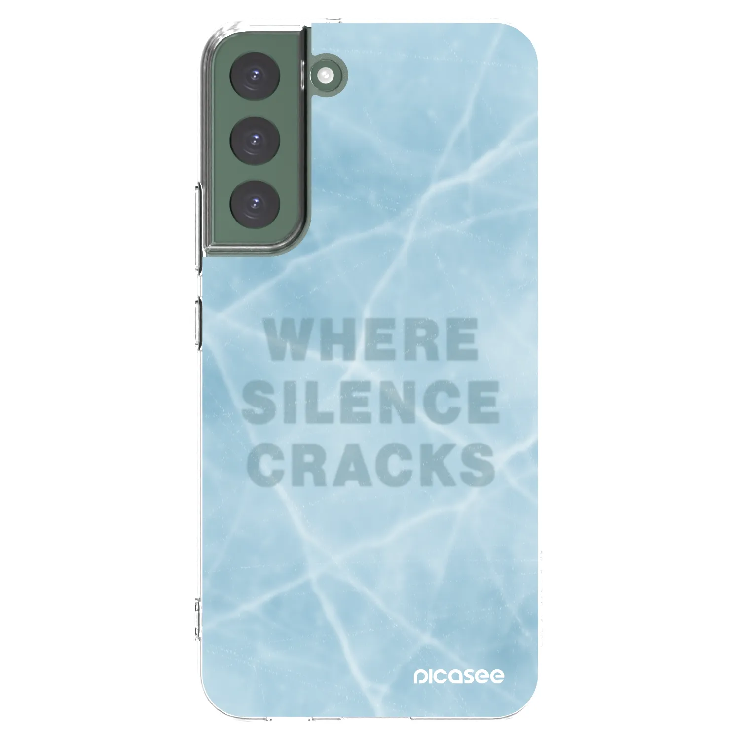 Picasee husă transparentă din silicon pentru Samsung Galaxy S22+ 5G - SILENCE