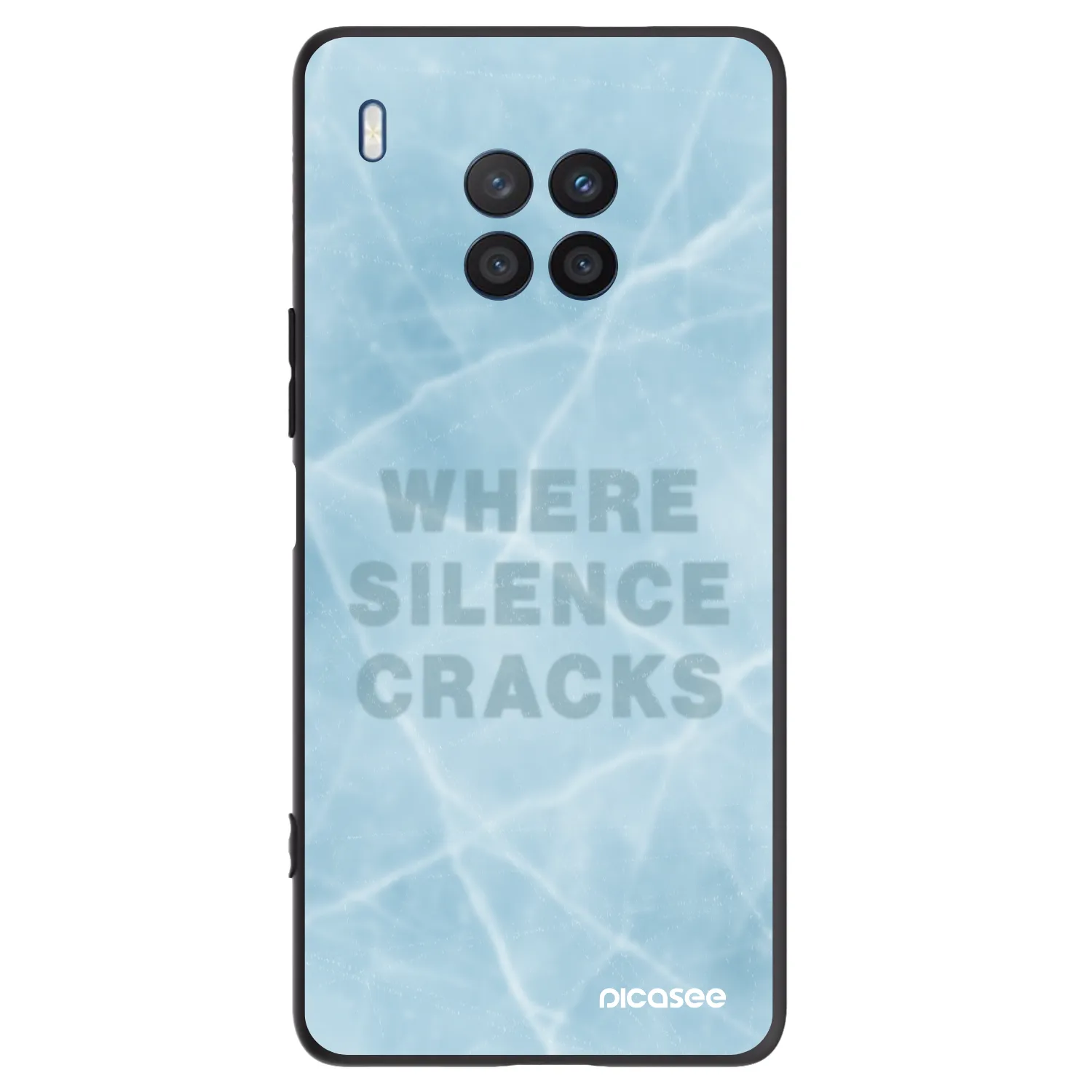 Picasee husă neagră din silicon pentru Honor 50 Lite - SILENCE