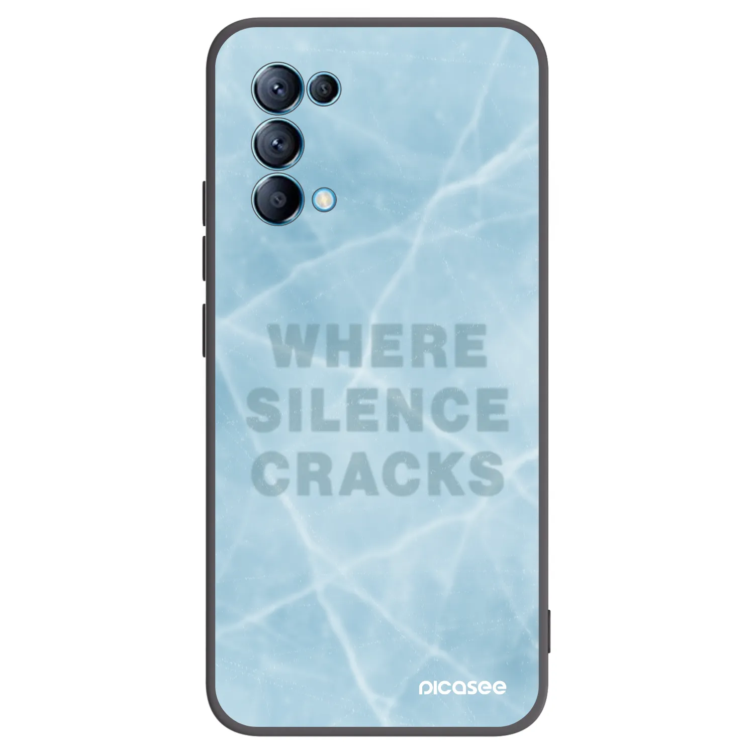 Picasee husă neagră din silicon pentru OPPO Reno 5 5G - SILENCE